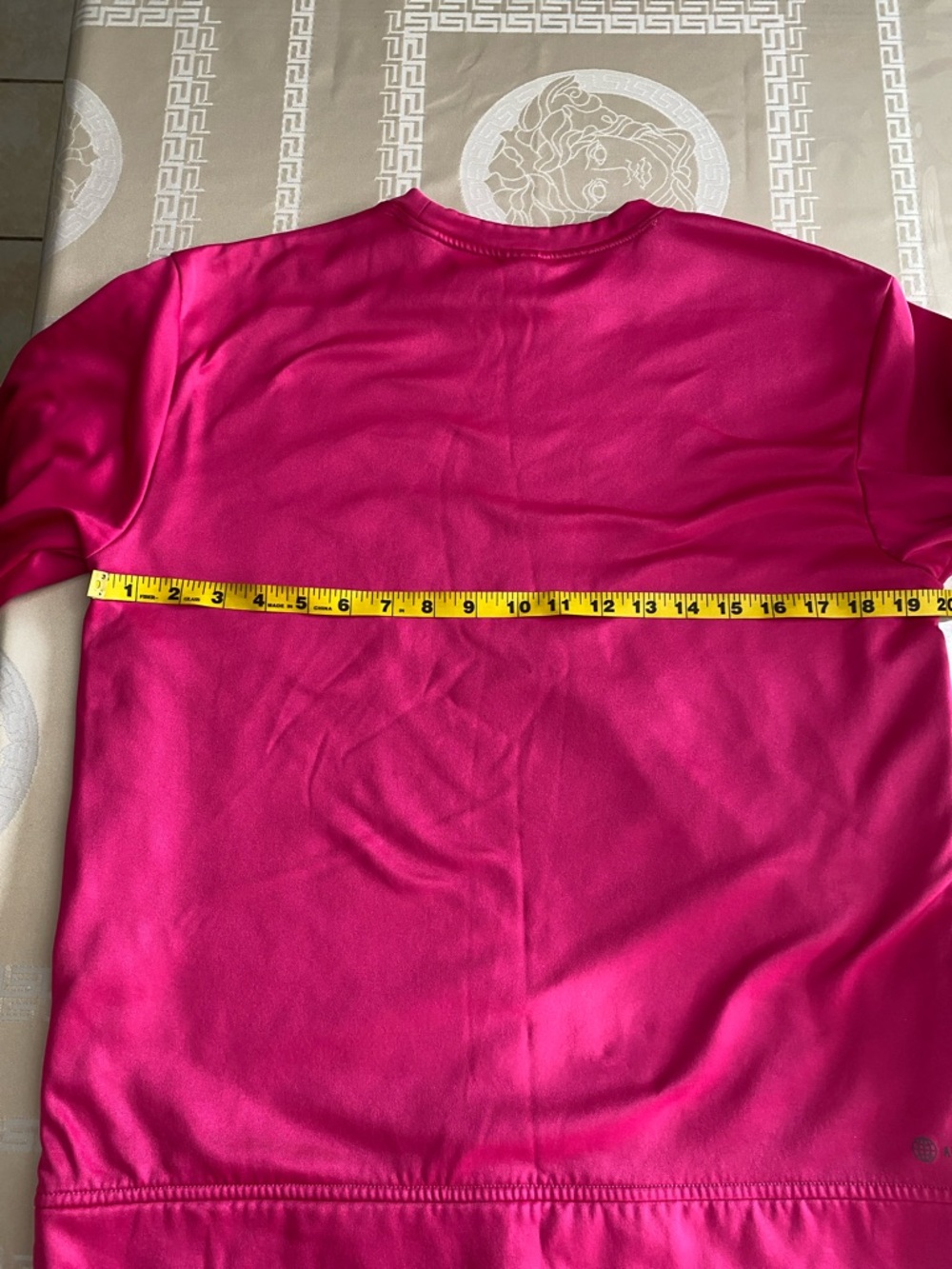 adidas Bright Pink Long Sleeve Crew Sweatshirt - Picture 8 of 10